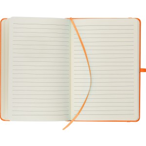 A5-�s jegyzetf�zet �jrahasznos�tott bor�t�val, narancss�rga