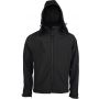 Kariban frfi kapucnis softshell dzseki, Black