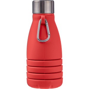 �sszehajthat� palack szilikonb�l, 550 ml, piros