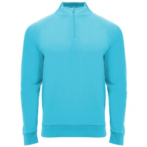 Roly Epiro hossz� ujj� negyed cipz�ros uniszex pul�ver, Fluor Turquoise