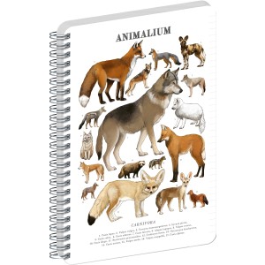 Spir�los Notesz Animalium ? Canines, lined, A4